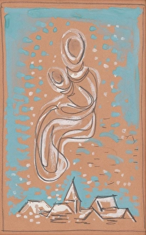 Orava Gallery Prints: Madonna, 1935-1938. Creator: Mikulas Galanda