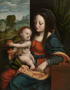 Cherry Prints: Madonna, 1st half of the 16th century. Creator: Anon