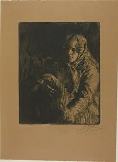 Madonna (A Mother), 1900. Creator: Anders Leonard Zorn