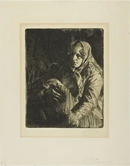 Dunald Mill Hole Prints: Madonna (A Mother), 1900. Creator: Anders Leonard Zorn