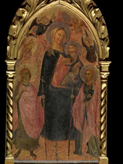 Madonna with Angels and Saints, 14th century. Creator: Anon