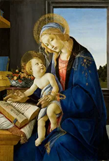 Images Dated 20th November 2013: Madonna of the Book (Madonna del Libro), 1480. Artist: Botticelli, Sandro (1445-1510)