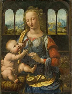 Madonna with the Carnation, ca 1475-1478. Creator: Leonardo da Vinci (1452-1519)