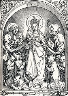 Carthusian Gallery: The Madonna with the Carthusian Friars, St John the Baptist and St Bruno, 1515 (1906)