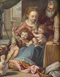 The Madonna of the Cat ( La Madonna del Gatto ), c1575, (1906). Artist: Anthony Cardon