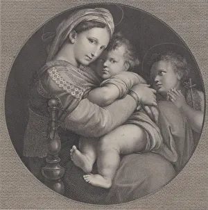 Rafaello Morghen Prints: Madonna of the chair (Madonna della Seggiola), 1793. Creator: Raphael Morghen