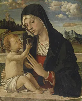 Bartolomeo Montagna Prints: Madonna and Child, 1480-1485. Creator: Bartolomeo Montagna