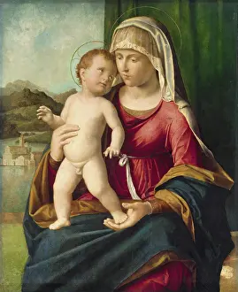 Venetian School Prints: Madonna and Child, 1496. Creator: Giovanni Battista Cima da Conegliano