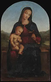 Rocky Landscape Prints: Madonna and Child, 1502. Creator: Raphael (Raffaello Sanzio da Urbino) (1483-1520)