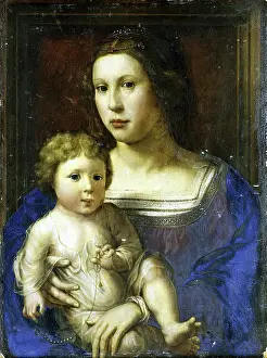 Gossaert Jan Prints: Madonna and Child, 1550. Creator: Unknown