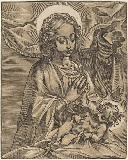 Andrea Andriano Prints: Madonna and Child, 1591 / 93. Creator: Andrea Andreani