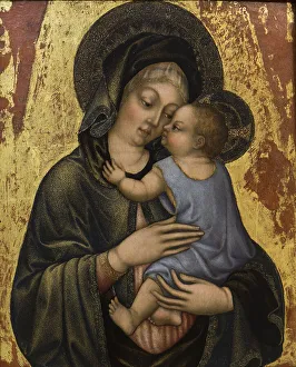 Child Jesus Prints: Madonna and child, 15th century. Creator: Giambono, Michele (ca1400-ca1462)