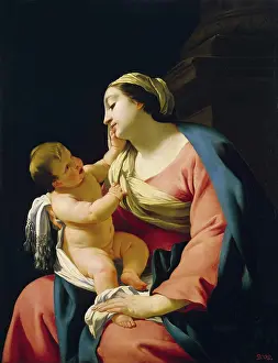 Simon Prints: Madonna with Child, 1625. Creator: Simon Vouet