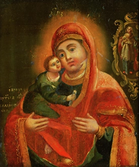 Religious Motif Prints: Madonna and Child, 1780-1800. Creator: Unknown