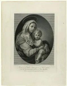 Dolci Carlo Prints: Madonna and Child, 1798. Creator: William Sharp