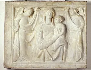 Madonna and Child with Angels, between 1335 and 1340. Creators: Virgin Mary, Jesus Christ, Workshop of Agostino di Giovanni