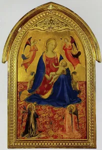 Tuscany Prints: Madonna and Child with Four Angels, 1420. Creator: Fra Angelico
