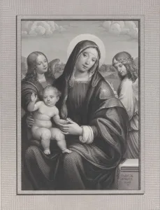 Madonna and Child with angels, 1822-88. Creator: Antonio Dalco