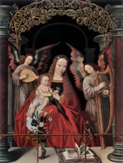 Adrien Ysenbrandt Gallery: The Madonna and Child with Angels, (1927). Artist: Adriaen Isenbrandt
