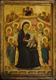 Madonna and Child with Nine Angels, ca. 1315. Creator: Segna di Buonaventura