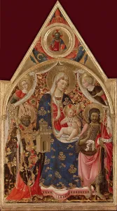 St John Prints: Madonna and Child, with a Bishop