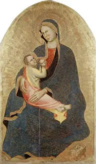 Double Portrait Prints: Madonna and Child, c1340-1350. Creator: Master of the Christchurch Madonna