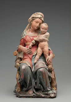 Terracotta Prints: Madonna and Child, c1414. Creators: Virgin Mary, Jesus Christ, Donatello