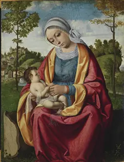 Andrea Ca 1480 1528 Prints: Madonna and Child, c1506. Creator: Previtali, Andrea (ca 1480-1528)