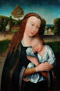 Nivaagaard Collection Prints: Madonna and Child, c1520. Creator: Unknown