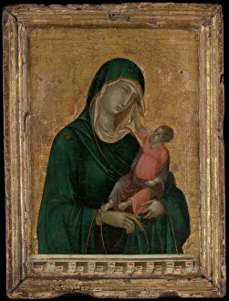 Veil Prints: Madonna and Child, ca. 1290-1300. Creator: Duccio di Buoninsegna