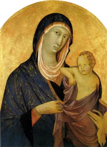 School Of Siena Prints: Madonna and Child, ca 1320. Artist: Segna di Bonaventura (active 1298-1331)