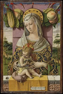 Symbol Gallery: Madonna and Child, ca. 1480. Creator: Carlo Crivelli