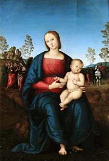 School Of Umbria Prints: Madonna with Child, ca 1502. Creator: Perugino (ca. 1450-1523)