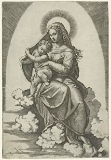 Madonna and Child, ca. 1512-16. Creator: Marcantonio Raimondi