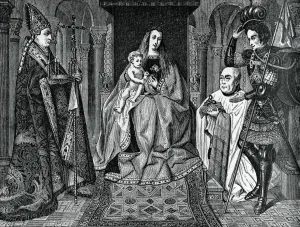 Madonna and Child with Canon Joris van der Paele, 1436, (1870)