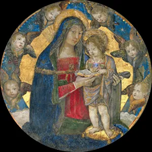 Apostolic Palace Prints: Madonna and Child with Cherubim, 1492-1495. Creator: Pinturicchio, Bernardino (1454-1513)