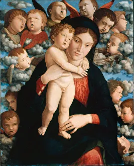 Madonna and Child with a Choir of Cherubs (Madonna of the Cherubim), 1485-1490 Madonna and Child with a Choir of Cherubs (Madonna of the Cherubim), 1485-1490