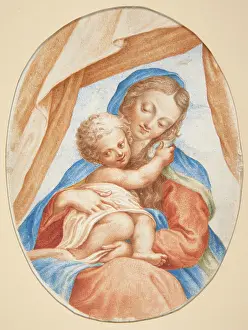 Affectionate Prints: Madonna and Child - Copy from an Italian Painting