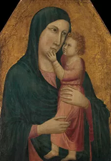 Gold Ground Collection: Madonna and Child. Creator: Italian (Florentine or Paduan) Painter (Cheyo da Firenze?) (ca