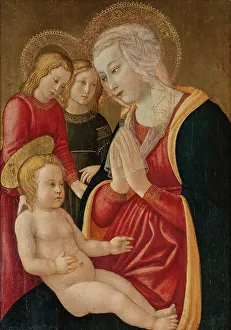 Halos Prints: Madonna and Child. Creator: Master of the Castello Nativity