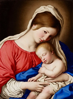 Maternal Prints: Madonna and Child, date unknown. Creator: Workshop of Sassoferrato