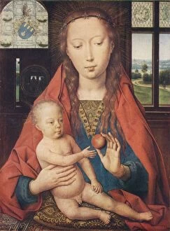 Hans Memling Gallery: Madonna and Child, from The Diptych of Maerten van Nieuwenhove, 1487. Artist: Hans Memling