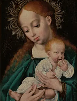 Cleve Prints: Madonna and Child Eating an Apple, between 1525-1530. Creator: Joos van Cleve