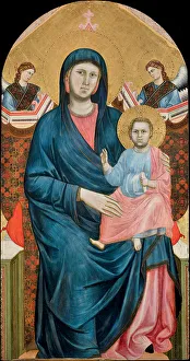 Jesus Child Prints: Madonna and Child Enthroned with Two Angels