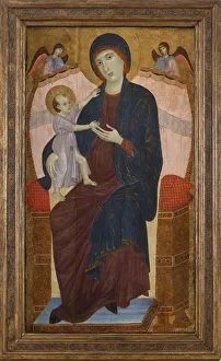 Jesus Child Prints: Madonna and Child enthroned with angels