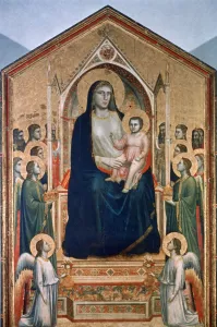 Madonna and Child Enthroned, c1300-1303. Artist: Giotto