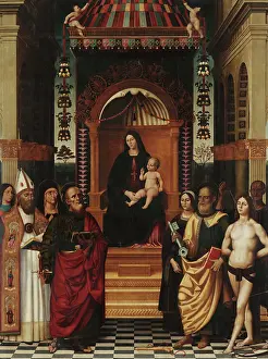 Our Lady Prints: Madonna and Child Enthroned with Saints