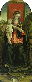 Devotion Prints: Madonna and Child Enthronend, c1493-1494