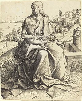 Drinking Water Prints: Madonna and Child at a Fountain, 1501. Creator: Master MZ