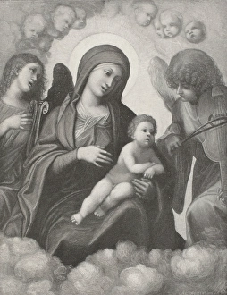 Antoine Correge Prints: Madonna and Child in Glory, 1894. Creator: Antonio da Correggio